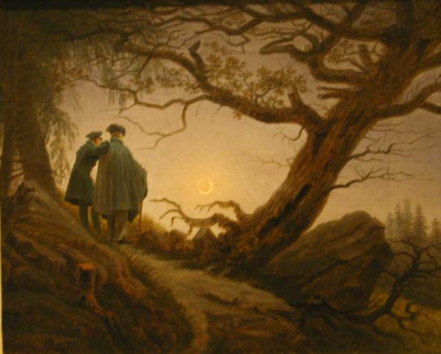 Фридрих К. Д., Двое, созерцающие луну. 1819г.